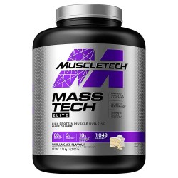 MuscleTech Mass-Tech Elite με Γεύση Vanilla Cake 3.18kg