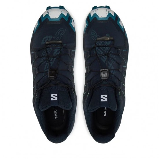 Salomon Speedcross 6 Ανδρικά Αθλητικά Παπούτσια Trail Running Carbon / Tahitian Tide / White