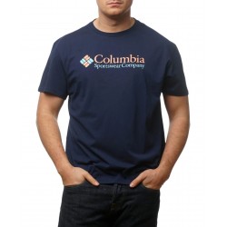 Columbia Csc Basic Ανδρική Μπλούζα Κοντομάνικη Navy Μπλε