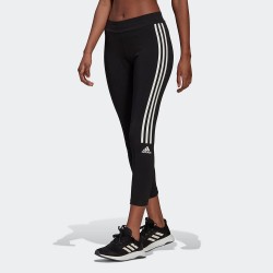 Adidas Γυναικείο Cropped Κολάν Ψηλόμεσο Μαύρο