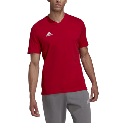 Adidas Entrada 22 Ανδρικό T-shirt Κόκκινο Μονόχρωμο