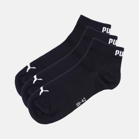 Puma Αθλητικές Κάλτσες Μαύρες 3 Ζεύγη