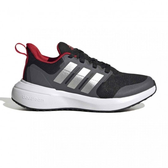 Adidas Αθλητικά Παιδικά Παπούτσια Running Fortarun Core Black / Silver Metallic / Better Scarlet