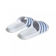 Adidas Adilette Aqua Slides Cloud White / Blue Fusion