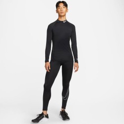 Nike Pro Dri-Fit Ανδρική Ισοθερμική Μακρυμάνικη Μπλούζα Μαύρη 