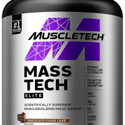 MuscleTech Mass-Tech Elite με Γεύση Chocolate Fudge Cake 3.18kg