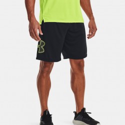 Under Armour Mens Tech Loose Fit Wicking Graphic Shorts - Black