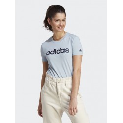 Adidas Loungewear Essentials Logo Γυναικείο T-shirt Wonder Blue / Legend Ink