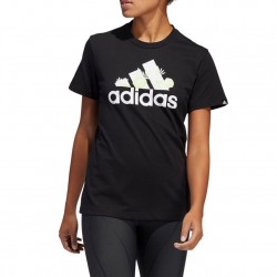 Adidas Performance Superher Γυναικείο T-shirt Μαύρο με Στάμπα