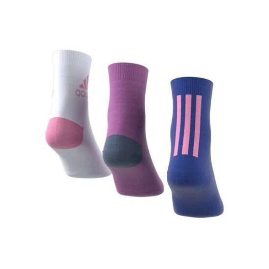 Adidas Παιδικές Κάλτσες Μακριές για Κορίτσι 3 Pack Πολύχρωμες